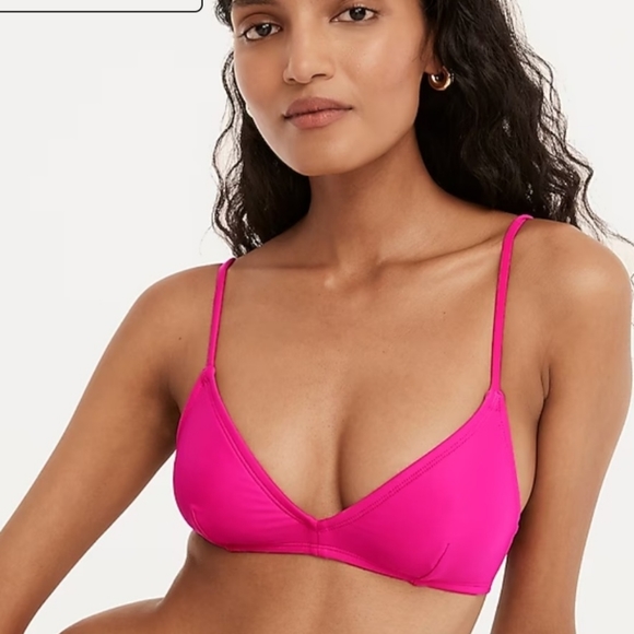 J.Crew 2-Piece French Bikini Set Top Sz S Bottom XS Pink NWT Adjustable - Picture 3 of 8